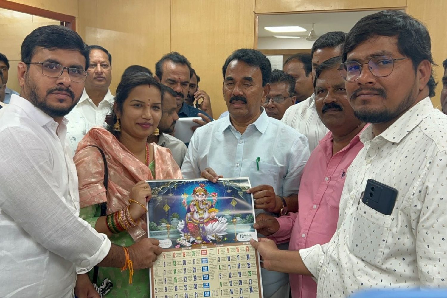 Calendar launch by Jupally garu